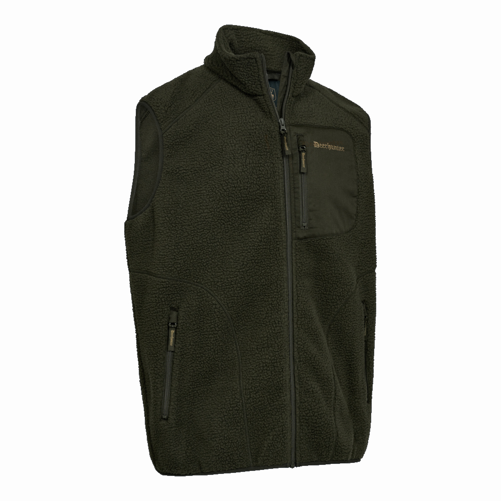 Deerhunter Atlas Fleece Weste forest green